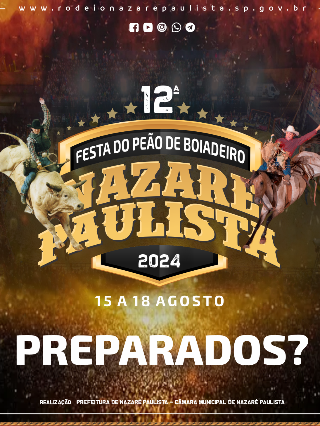Vem aí a 12ª Festa do Peão de Boiadeiro de Nazaré Paulista 2024