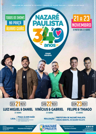 Celebração dos 349 anos