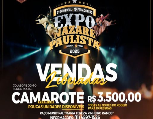 CAMAROTE: VENDAS LIBERADAS