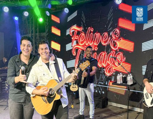 Show de Felipe & Thiago encerra em grande estilo a Festa dos 349 anos de Nazaré Paulista