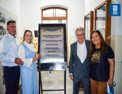 349 anos: Prefeitura realiza Ato Cívico e inauguração da Casa da Memória Nazareana “Professor Licínio Carpinelli”