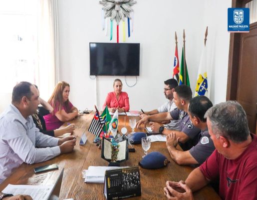 Prefeitura realiza reunião com a Polícia Militar para planejamento do Carnaval 2025 em Nazaré Paulista